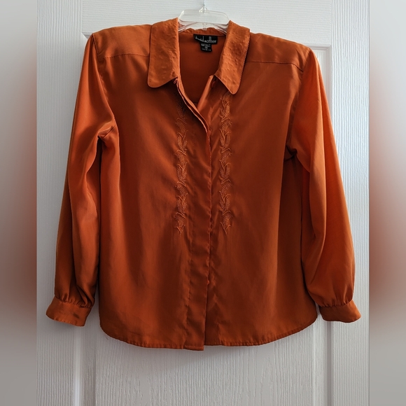 David Matthews Tops - David Matthews LS Blouse